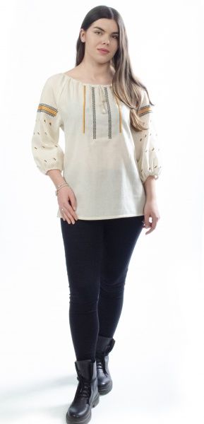 Вышиванка Эдельвика р. XXL льняной 563-20/08