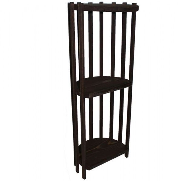 Подставка под вазон Полумесяц 16х24x66 см венге 