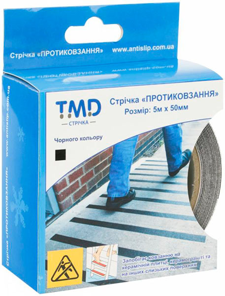 Стрічка проти ковзання чорна 50 мм 5 м
