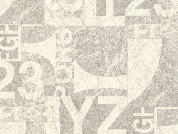 Обои виниловые на флизелиновой основе Славянские обои Elegance collection Цифры 2359-03 1,06x10,05 м 