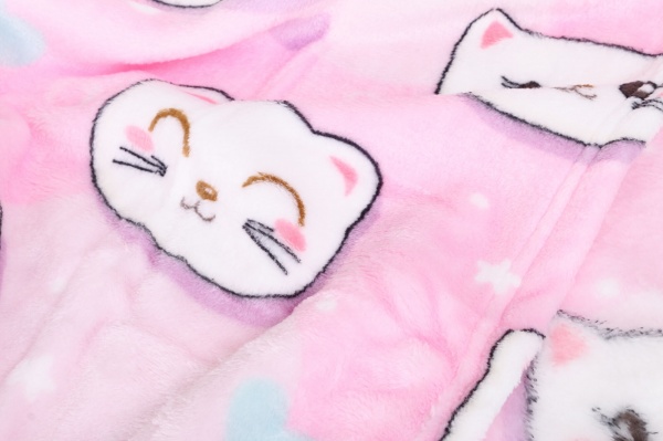 Плед Lotus котики 100x120 см розовый 