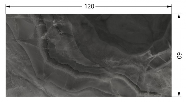 Плитка Cifre Містіка Блек пул 60x120 