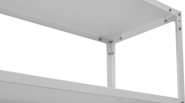 Стеллаж металлический УХЛ-Маш white 2090x950x400 мм металл полка 6 шт. краска 