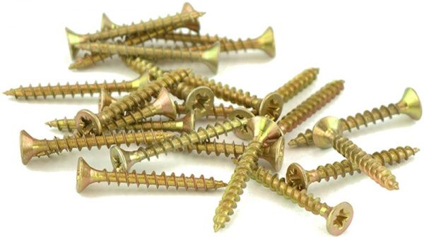 Шуруп универсальный потайная головка ЦЖ 3,5x30 мм желтый цинк вес Expert Fix