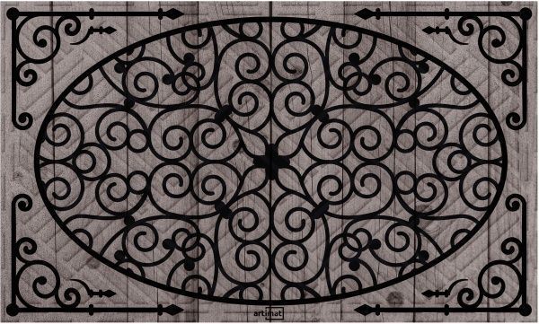 Коврик Дубенський завод ГТВ Ковка серая К-602-45 45x75 см