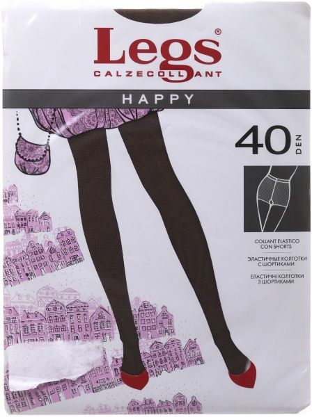 Колготки женские Legs 102 HAPPY 40 den daіno р. 1 / 2 загар 