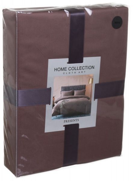 Комплект постельного белья Mono семейный коричневый 