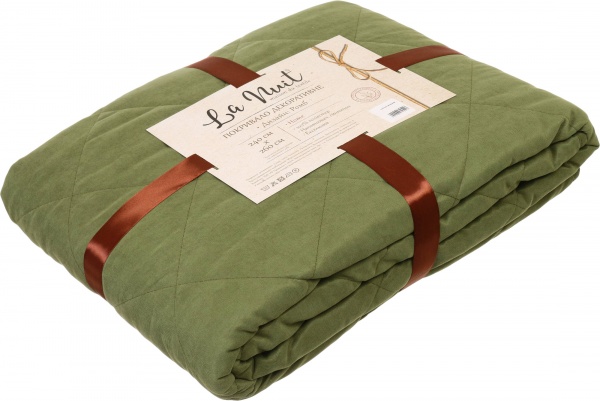 Покривало Velour ромб 240x260 см La Nuit світло-зелений 