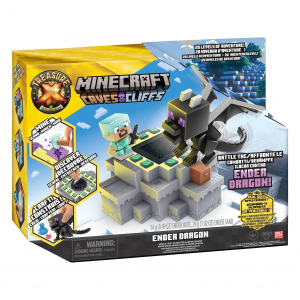 Ігровий набір Treasure X Minecraft Майнкрафт Фігурка та Ендер Дракон 123029 