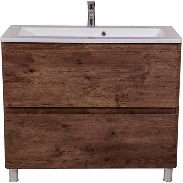 Тумба напольная Aqua Rodos Акцент с умывальником Альфа 100 см