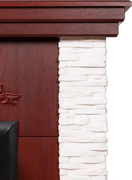 Камінокомплект ASTRA FLAME Леон white+HORTON BLACK