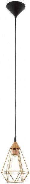 Підвіс Eglo TARBES 1x60 Вт E27 мідний 94193 