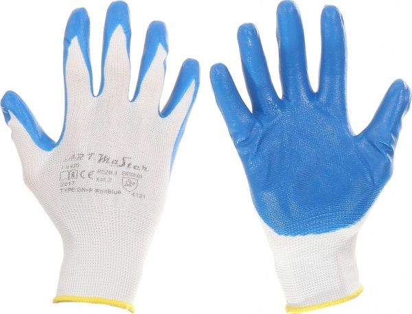 Перчатки Reis с покрытием нитрил M (8) RNIT BLUE 8