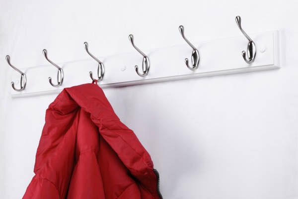 Гачки на планці VI тип 1+1 нікель/білий