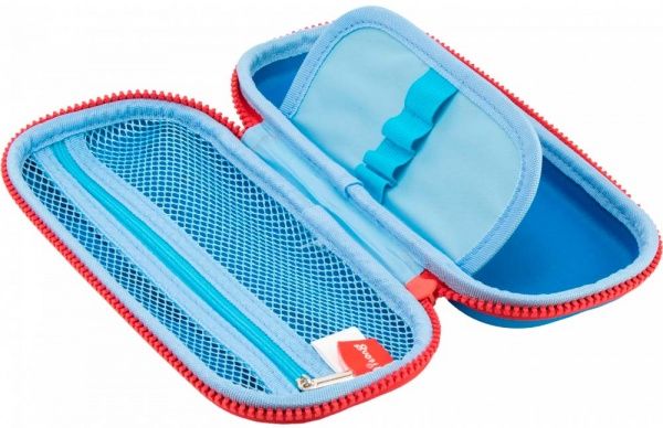 Пенал з тисненням QT-5741-Blue Cool For School