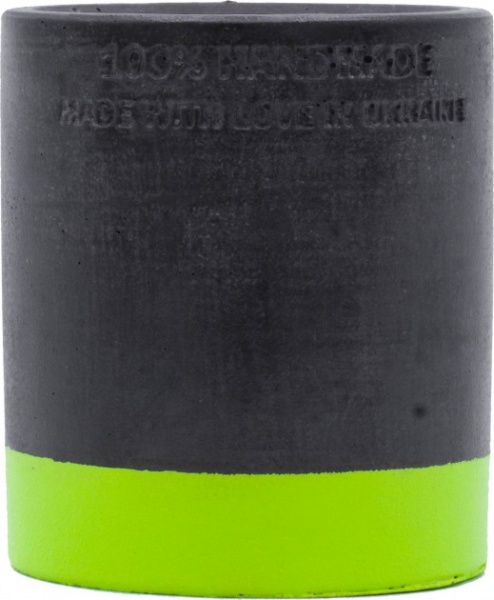 Свеча ароматическая Aromalovers соевая в бетоне Зелёный чай и лимон 240 г 