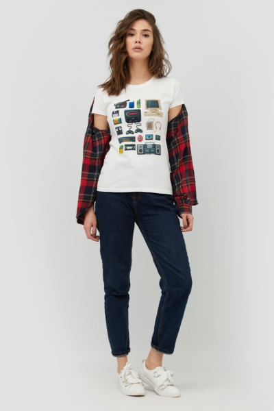 Футболка YAPPI WW1062 р.M білий