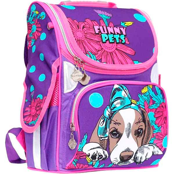 Ранец школьный RAINBOW Funny Pets 34x26x13 см 9-501