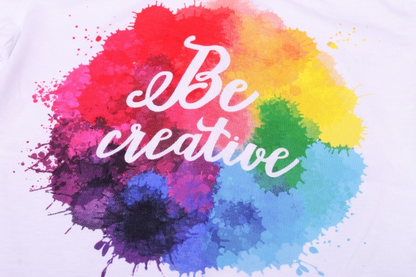 Футболка для дівчаток Luna Kids Be creative р.164 білий 