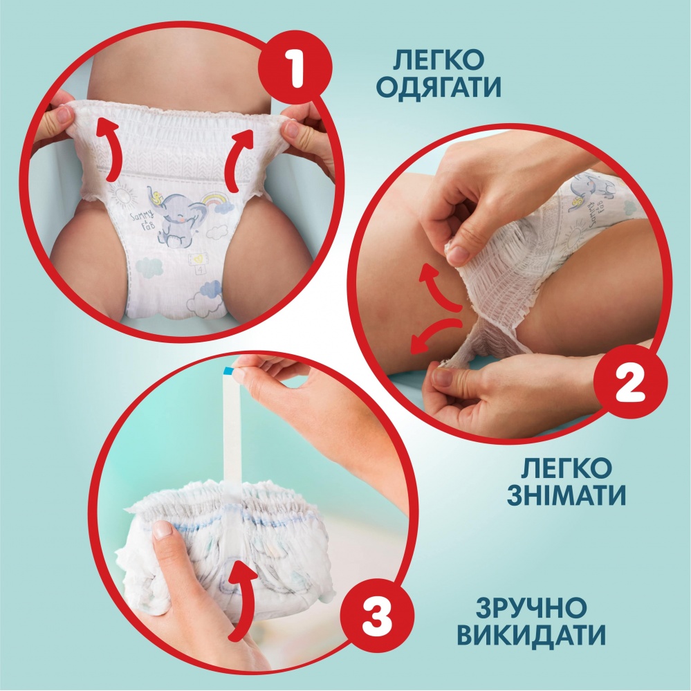 Підгузки-трусики Pampers Premium Care Pants Розмір 6 13-19 кг 42 шт.