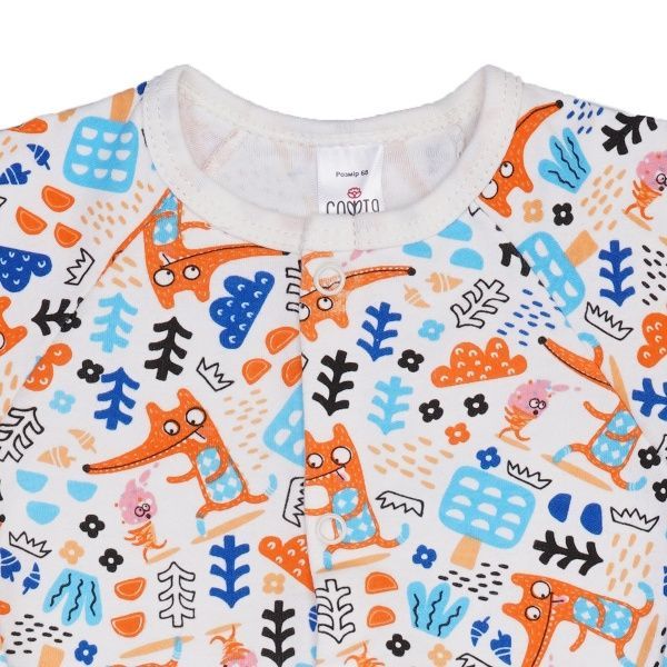 Человечек ТМ Софія Foxes р.68 желтый/белый 120268 