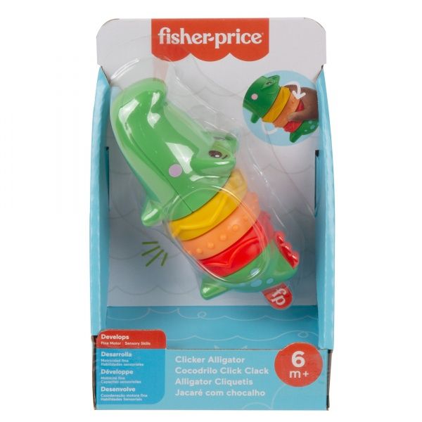 Іграшка-брязкальце Fisher Price Розвивальний крокодил GWL67