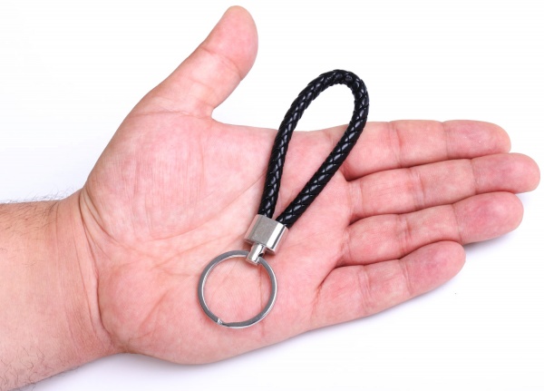 Брелок для ключей с кольцом черный
