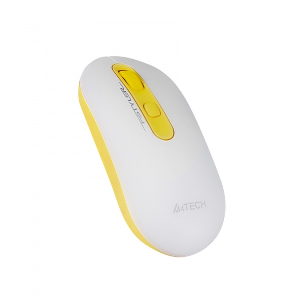 Миша A4Tech бездротова white/yellow (FG20 (Daisy)) 
