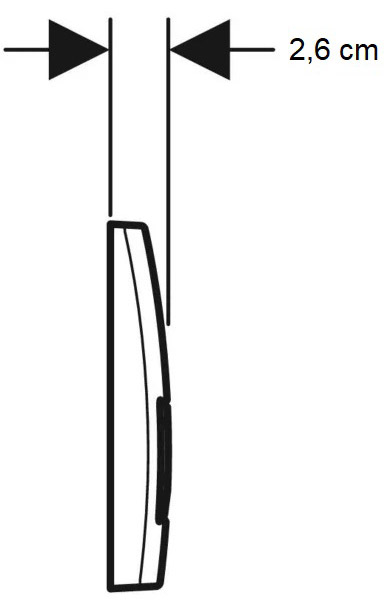 Кнопка смыва Geberit Delta50 Чорний RAL 9005 (115.119.DW.1)