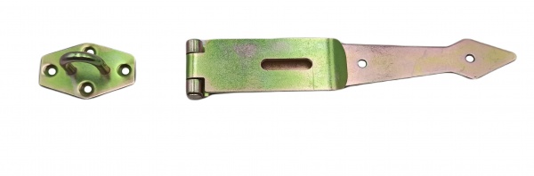 Петля Domax (ZZB 200) накладна 200x35x2,5 мм жовтий цинк універсальна