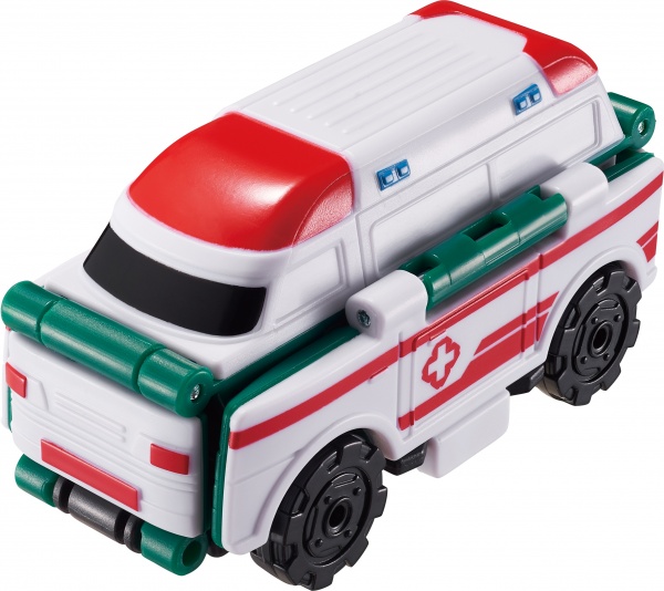 Машинка-трансформер Flip Cars 2 в 1 Міський транспорт, Вантажівка і Швидка допомога EU463875-39