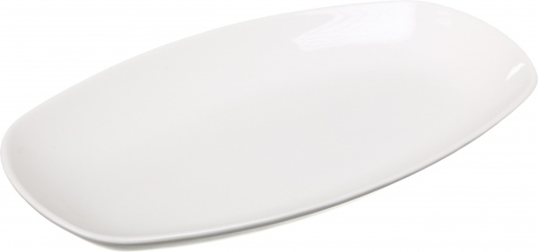 Блюдо овальне Pearl 35 см біле Porser Porselen 