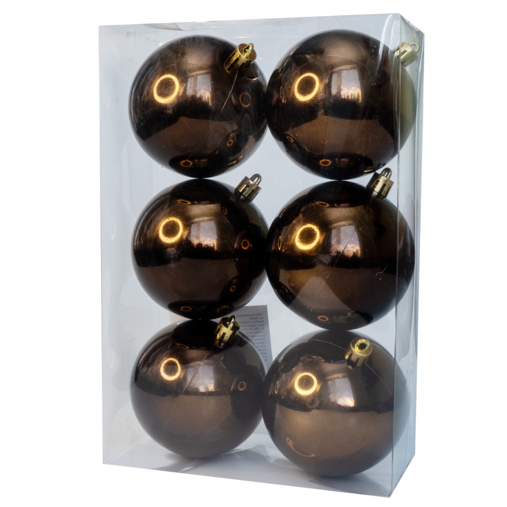 Набор елочных шаров 892265 d 80 мм 6 шт./уп.