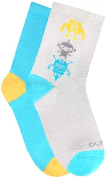 Комплект шкарпеток Duna дитячих 1053 (2 шт.) р.18–20 світло-сірий 