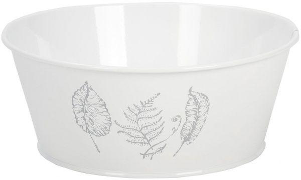 Кашпо декоративне Листя кругле біле 5 л METID