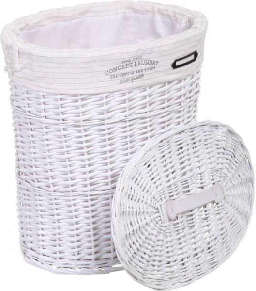 Корзинка плетеная Tony Bridge Basket с текстилем 44х30х48 см HQN20-1CD-2 