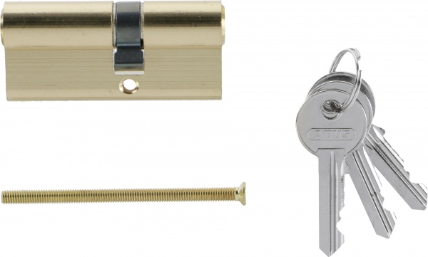 Цилиндр Abus E45 30x40 ключ-ключ 70 мм матовая латунь