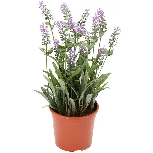 Искусственный цветок Лаванда куст 39 см