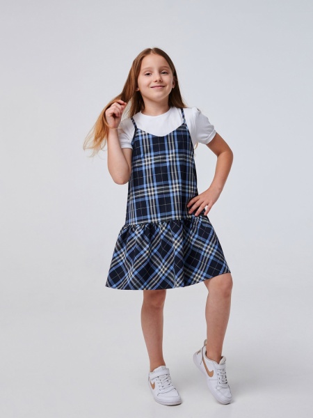 Сарафан Smil р.134 синий 120362 