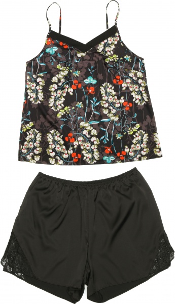 Костюм домашній жіночий megotex Клеопатра майка+ шорти р. M чорний