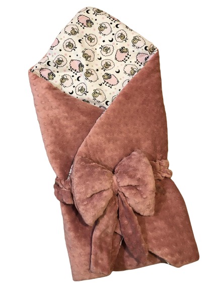 Конверт для новорожденных для девочки Моя планета тусклая роза р.80 К305-7 