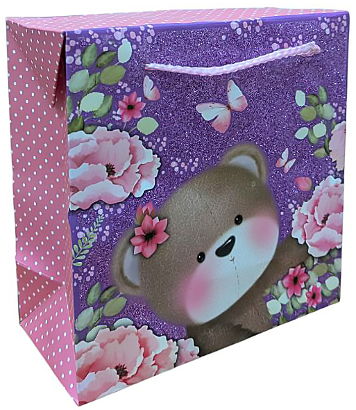 Пакет подарочный бокс 27x27x10 см EBXL Happycom International