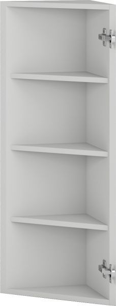 Шафа верхня Грейд кутова (стандарт) 300x927x300 мм сірий 