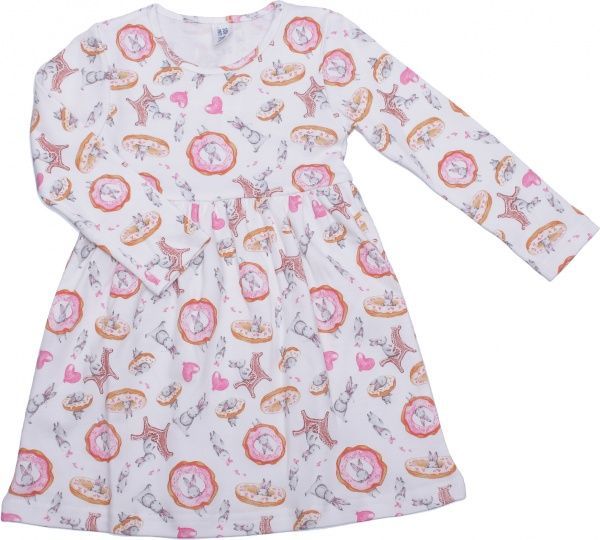 Сукня Luna Kids Тістечко 1066/22002 р.104-110 білий із рожевим 