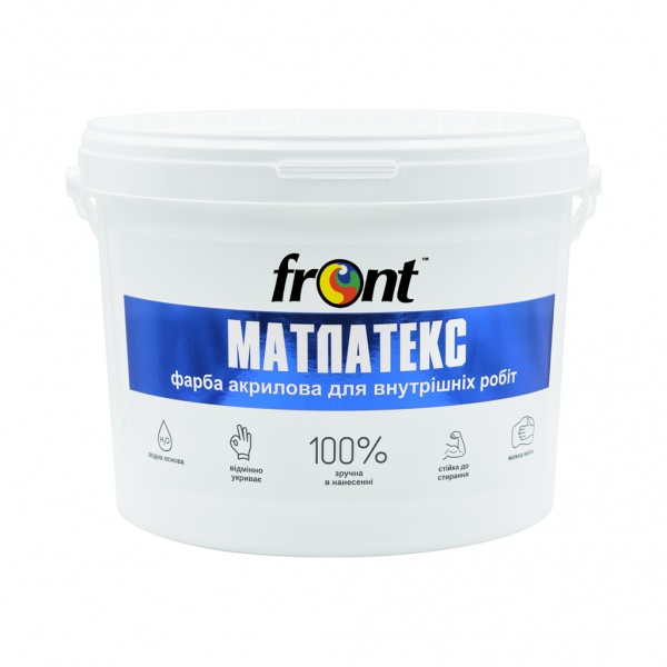 Краска водоэмульсионная Front Матлатекс глубокий мат 12кг 
