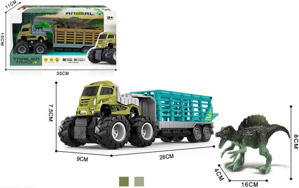Автомобіль Shantou фракційний з причепом Тварини Динозавр 2 OTB0579455