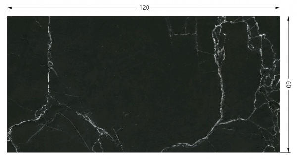 Плитка EcoCeramic SAIGON BLACK 60х120 