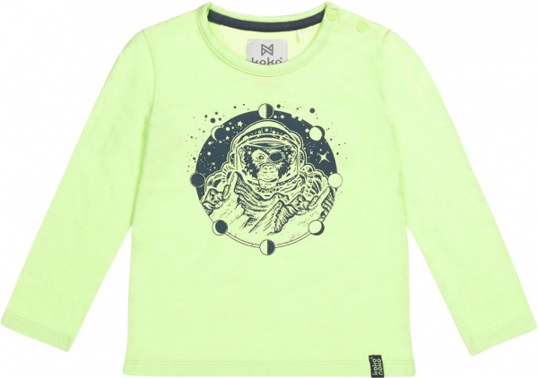 Реглан для хлопчика Koko Noko трикотажний р.110 неоновий лайм U44806-37 