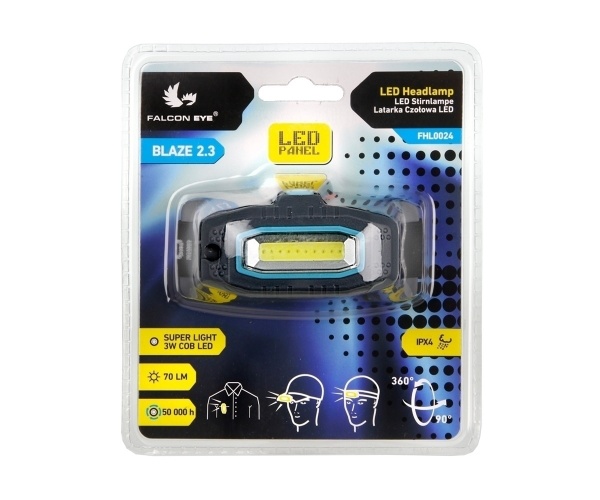 Фонарик на голову Falcon Eye Blaze 2.3 70 lm 2xAA синий