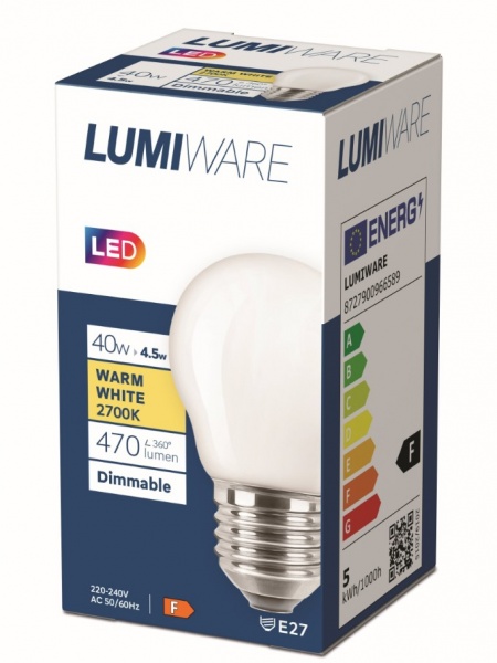 Лампа світлодіодна Philips Lumiware P45 4,5 Вт E27 2700 К 220-240 В матова 929001994562 